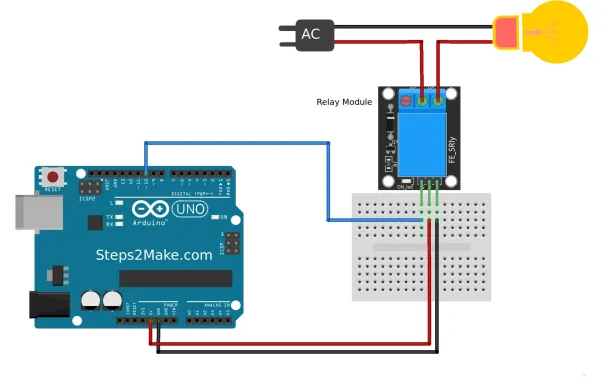Arduino_KY-019_5v_relay_module_connections