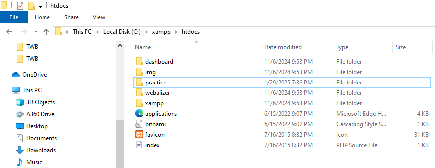 Create-a-new-folder-in-htdocs