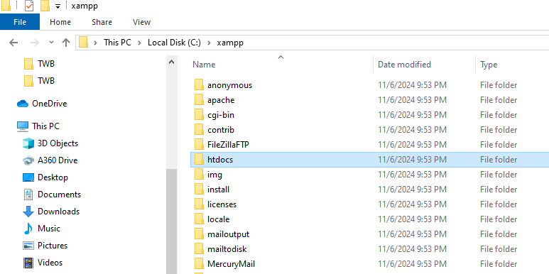 Open-the-htdocs-for-XAMPP